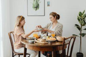 Balanced meal ideas within mindful eating guide for the whole family with filling options for breakf